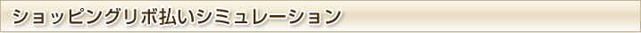 �V���b�s���O���{�����V�~�����[�V����